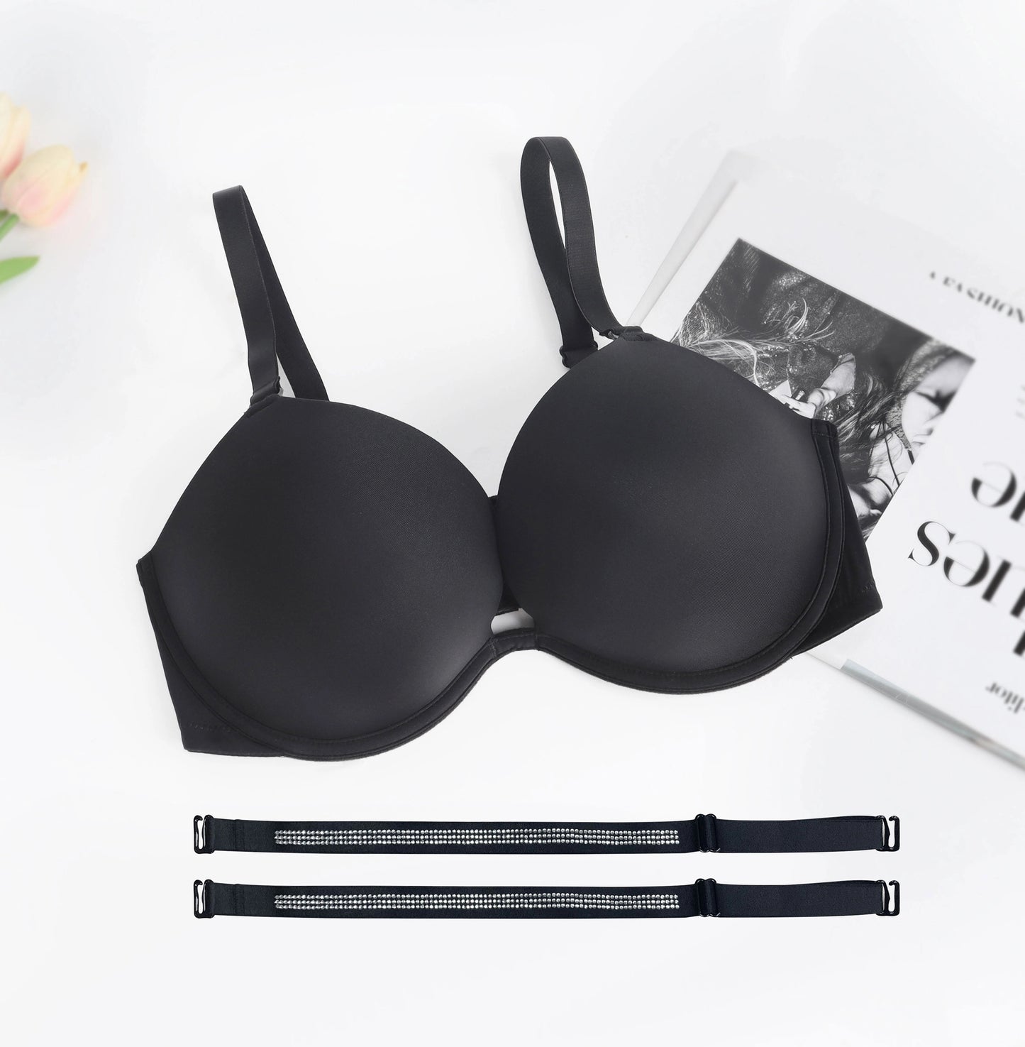 Curvear Women Everyday Sexy Bra 1/2 Cups Underwire Padded Adjusted Convertible Push Up Bras Seamless Bra.