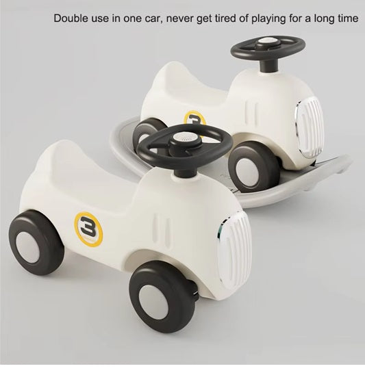 Curvear 1-5 Years Old Kids Ride On Toy Foot Kick 1-3 Years Old Riding Toy with Balance Board Baby Rocking Toy for Baby Girls and Boys Riding Toy