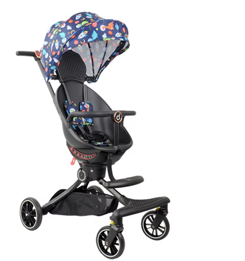 Baby Stroller with 360 Degree Rotation, Travel-Friendly with Reversible Seat and Non-Slip Comfortable Design - Great for On-the-Go Parents - Holds up to 15 kg - from Curvear .