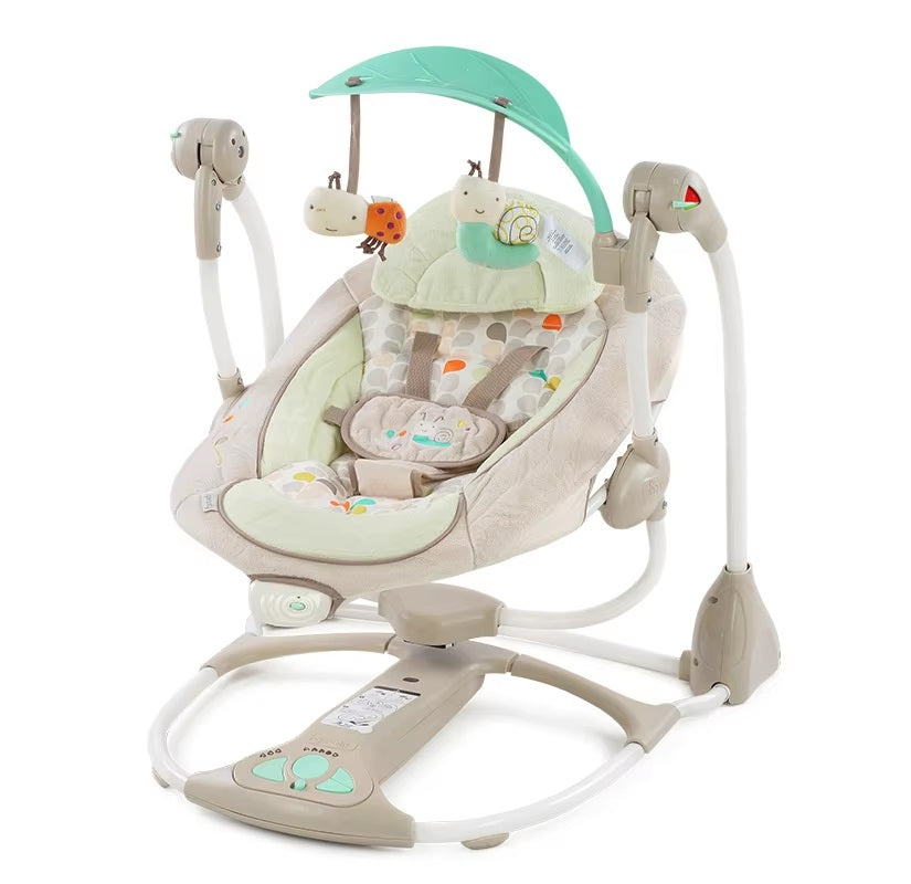 Curvear ®️Toddler Outdoor Sheep Lounge Rocker Chair with Vibration, Safety, Plastic Swing, Baby Bouncer for 1 Year Old.