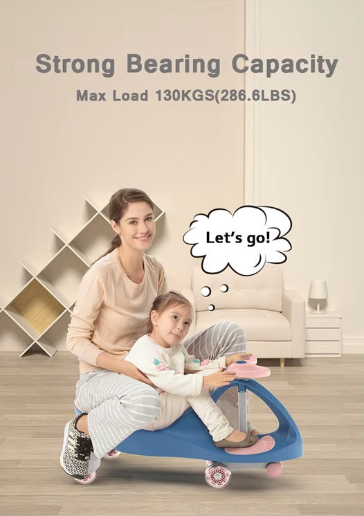 Magic Kids Swing Car ,Baby Push Ride-on Swing Car, Baby Twister Ride On Car, Ride-on Magic Toy Car 3+ Years Kids with Scratch Free PU Wheels, 120 Kgs Weight Capacity.