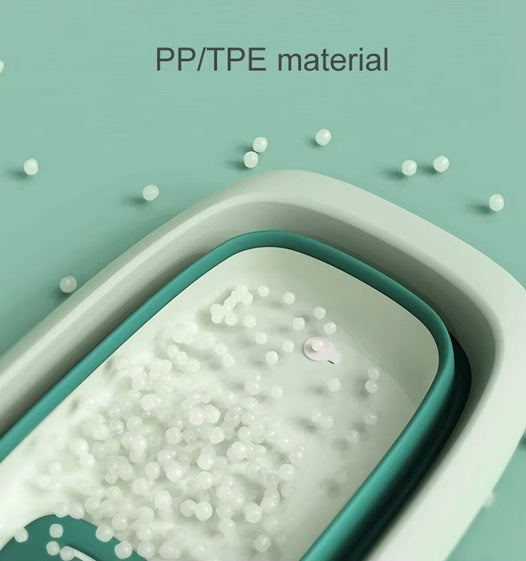 CURVEAR ®️Luxury Foldable Baby Bathtub – Portable, Collapsible, Top-Selling Plastic Bath for Newborns & Toddlers.