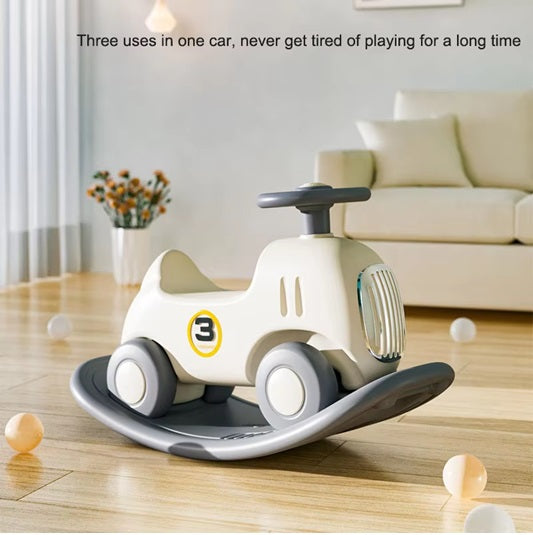 Curvear 1-5 Years Old Kids Ride On Toy Foot Kick 1-3 Years Old Riding Toy with Balance Board Baby Rocking Toy for Baby Girls and Boys Riding Toy