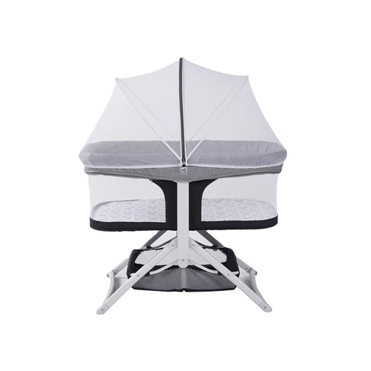 Curvear Adjustable Baby Bassinet & Bedside Sleeper: Portable Crib for Infant/Newborn with Easy Access & Comfort.