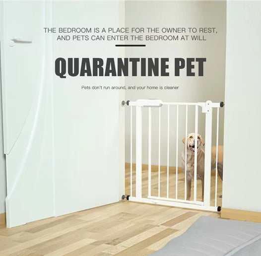 CURVEAR ®️Metal Children Protection Door for Stairs – Retractable Baby Safety Security Gate for Stairs and Home.