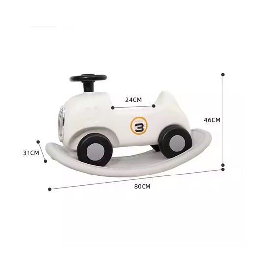 Curvear 1-5 Years Old Kids Ride On Toy Foot Kick 1-3 Years Old Riding Toy with Balance Board Baby Rocking Toy for Baby Girls and Boys Riding Toy