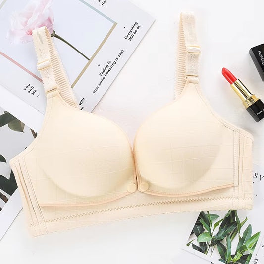 Curvear Cotton Comfortable Front Open Buckle Anti Sagging Maternity Nursing Breastfeeding Bra.