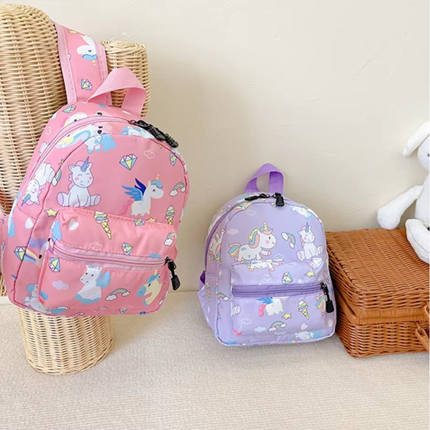 Curvear Personalized Name Cartoon Kids Backpack Little Dinosaur Kindergarten Bag with Embroidered Name Small Light Kids Schoolbags.