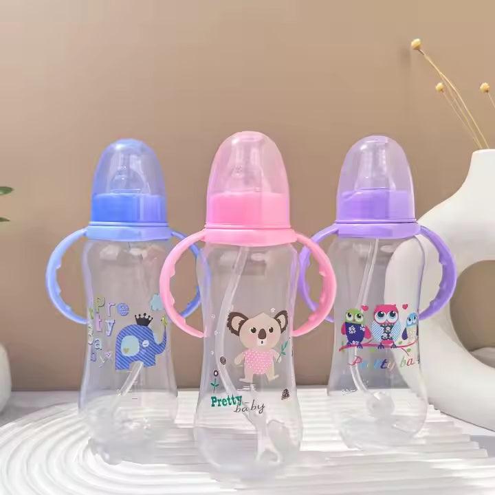 CURVEAR®️Handmade Adult Baby Pacifier - Cute Bunny Silicone Dummy with PP Milk Bottle for Boys & Girls