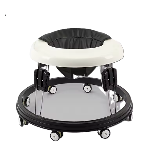 Curvear Baby rollover prevention O-shaped leg mute wheel multifunctional height-adjustable folding installation-free walker.