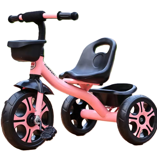Curvear Tricycle for Kids, Smart Plug n Play Kids Cycle Trikes with Basket, Cushion Seat & Safety Belt | Baby Children's Cycle | Baby Tricycle Cycle for Kids 2 to 5 Years Boys Girls.