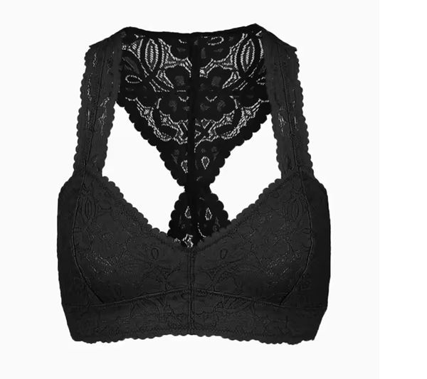 Curvear Ladies French Style Lace Bralette Sexy Bra Women Seamless Bras Underwear Wire Free Unlined Lingerie Solid Thin Brassiere 30A-40C.