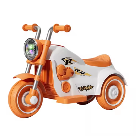 Curvear Kids Ride On Motorcycle with Bubble Maker, Powered Toddler Motorcycle with LED Light, Music, Foot Pedal, Forward/Backward, 3-Wheel Electric Motorcycle Gift for Boys & Girls.