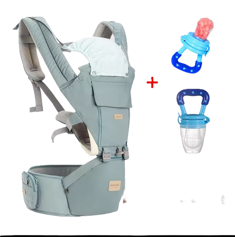 Curvear Ergonomic Baby Carrier Kangaroo Infant Hipseat, Sling Wrap Backpack for Comfortable Baby Travel and Activities.