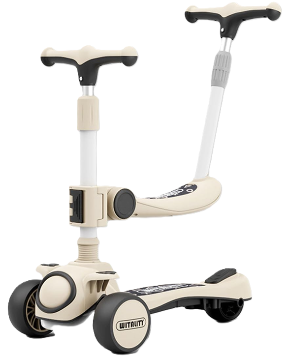 Curvear Kids Scooter 2-3-8 Girl Princess Baby Boy Can Sit and Ride The Meter Height 3-in-1 Skateboard Yo-yo Year