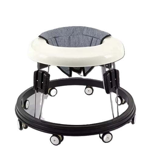 Curvear Baby rollover prevention O-shaped leg mute wheel multifunctional height-adjustable folding installation-free walker.