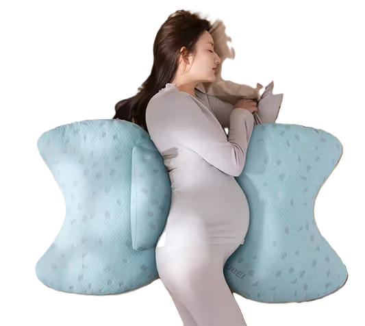 Curvear Modern Maternity Sleep Pillow, U-Shape Pregnancy Support Full Body Cushion for Belly, Waist, Leg, Side Lying Comfort.