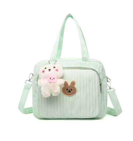 Curvear Little Mommy Bag New Korean Fashion Casual Mother and Baby Bag Cute Simple Mommy Shoulder Bag.