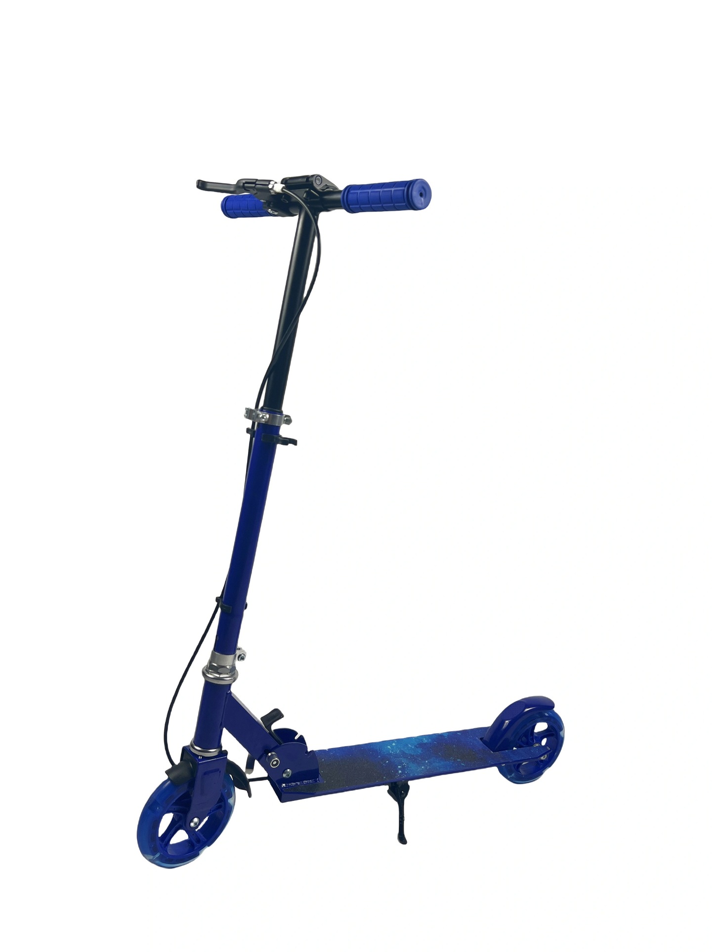 Curvear Adjustable Height Kick Scooter with 145mm Wheels, Foldable Front Tube and Handlebar for Kids.