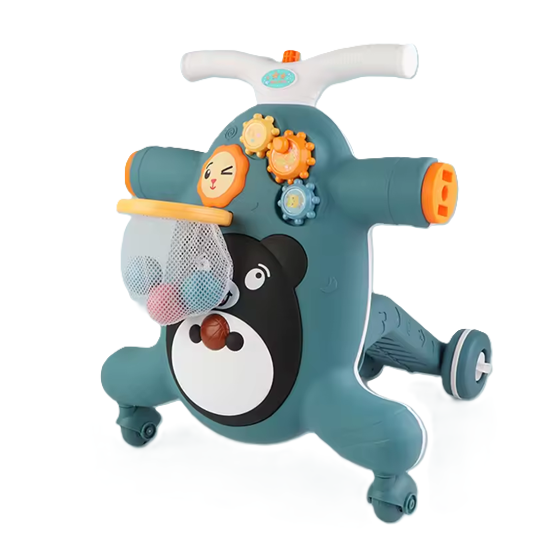 Curvear 3 in 1 Walker for Baby & Toddler Toy,Baby Push Walkers, Assemble as Scooter/Motorbike/Activity Center/Musical Walking Toys ,Early Learning Toys for Infants 6-12 Months, Walker Toys for Boy Girl.