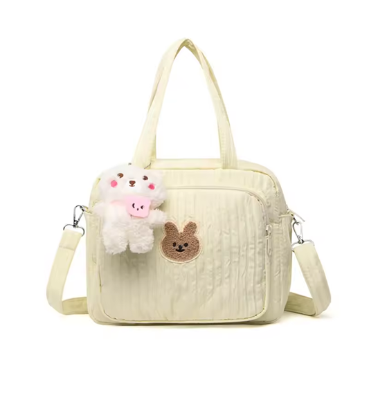 Curvear Little Mommy Bag New Korean Fashion Casual Mother and Baby Bag Cute Simple Mommy Shoulder Bag.