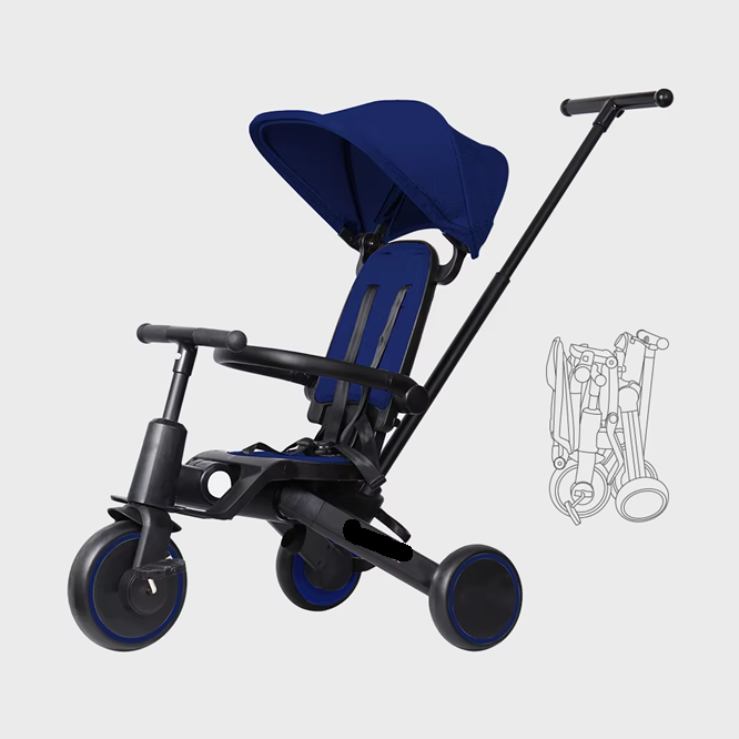 Curvear Tricycle Stroller for Toddler ,Foldable Baby Tricycle ,Kids Balance Bike with Push Handle ,Toddlers Stroller Bike with 1 to 5 Years,7-in-1 Push Tricycle Bike for Kids.
