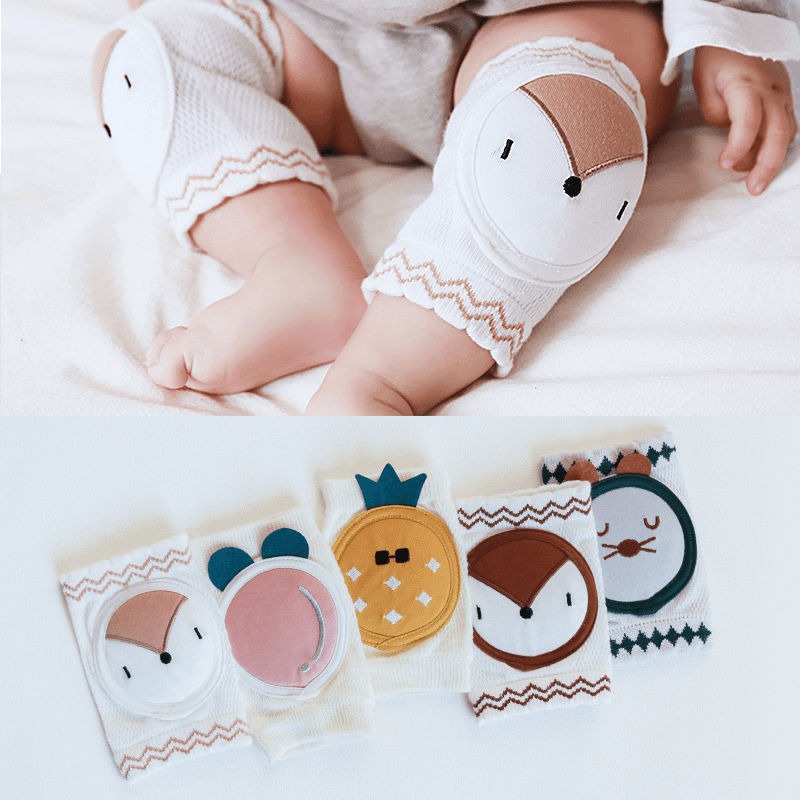 Curvear®️Knee Pads for Babies, Toddlers, Knee Pads, Knee Supporter, 4-Layer Sponge Design, Anti-Slip, Soft, Injury Prevention, Scratch Prevention, Mesh, Breathable, Sweat Absorbent, Quick Drying, Walking Study, Kids, Unisex, blue