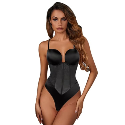Curvear®️High Quality Invisible Push up Bra Shapewear Party Underwear Boob Waist Trainer Thong Bodysuit Corsets for Women