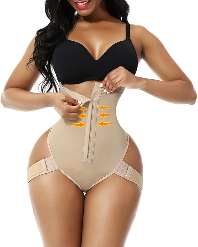 Curvear®️High Waisted Body Shaper Shorts Cuff Tummy Trainer with Butt Lift Shapewear for Women Tummy Control Panties