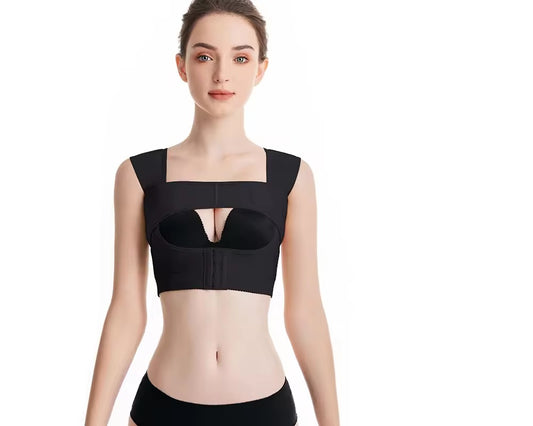 Curvear®️Push Up Bra, Shapewear Women Posture Corrector, Chest Support Lifter Tops Vest Shaper, Underwear Invisible Postpartum Shapewear