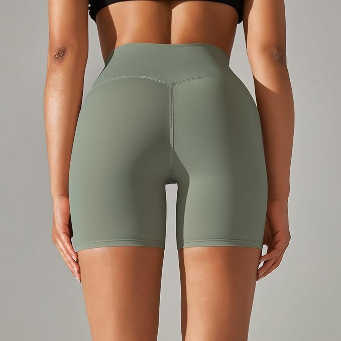 Curvear®️Women's Seamless Yoga Shorts Quick Dry Tummy Control Gym Cycling Sportswear