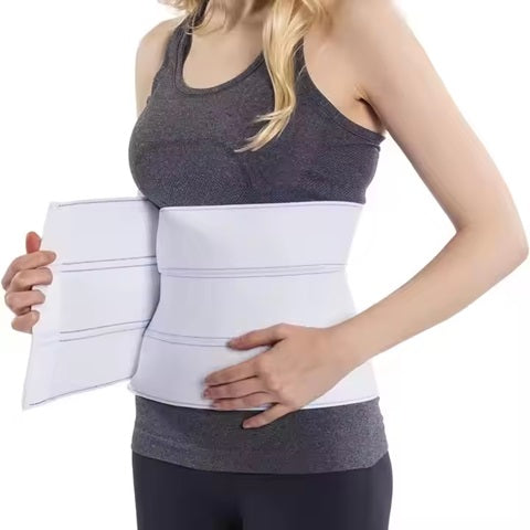 Curvear®️Post Surgical Recovery Elastic Panel Belt Postpartum Belly Bands Compression Wrap Premium Plus Size Abdominal Binder