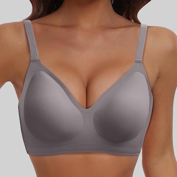 Seamless Wireless Padded Bra for Women – No Show, Full Coverage Fit