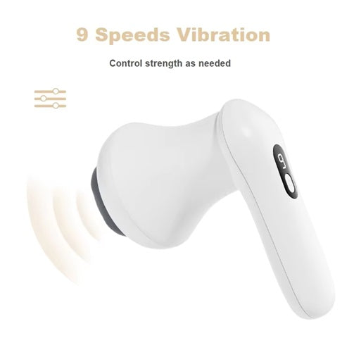 Body Slimming Massager for Fat Reduction and Cellulite – 5-in-1 Electric Handheld Massager with Interchangeable Heads, LED Display & Multiple Intensity Settings