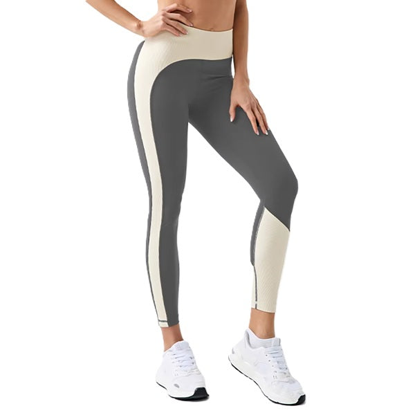 High Waist Workout Leggings for Women – Tummy Control, Stretchy, Colorblock Yoga Pants for Gym & Fitness