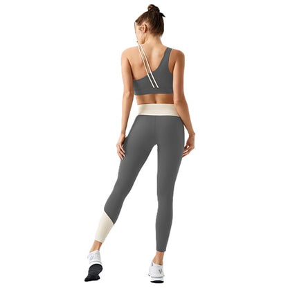 High Waist Workout Leggings for Women – Tummy Control, Stretchy, Colorblock Yoga Pants for Gym & Fitness