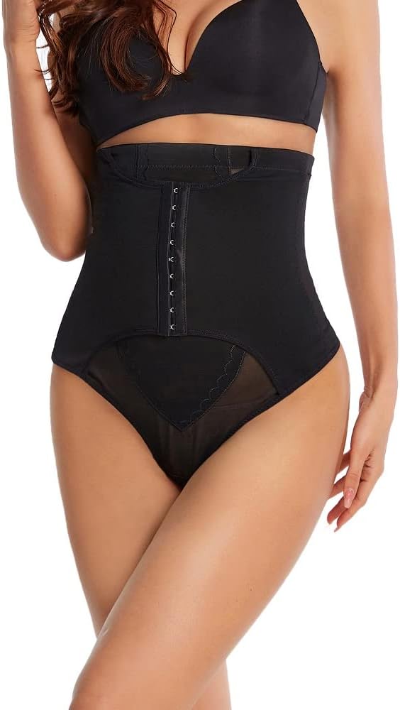Curvear®️Shapewear Women Tummy Control Pants High Waist Thongs Body Shaper Underwear Crochet Panties