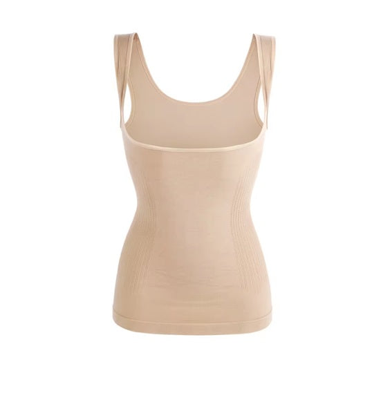 Women's Seamless Tummy Control Shapewear Tank Top – Body Shaper Camisole with Adjustable Straps for Slimming, Lifting, and Daily Wear.