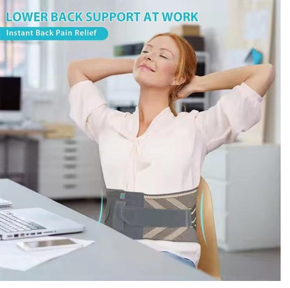 Curvear ®️Breathable Back Brace Ergonomic Back Support Belt Relief For Herniated Disc, Sciatica, Scoliosis Lumbar Brace Waist Support For Men And Women Lower Back Pain