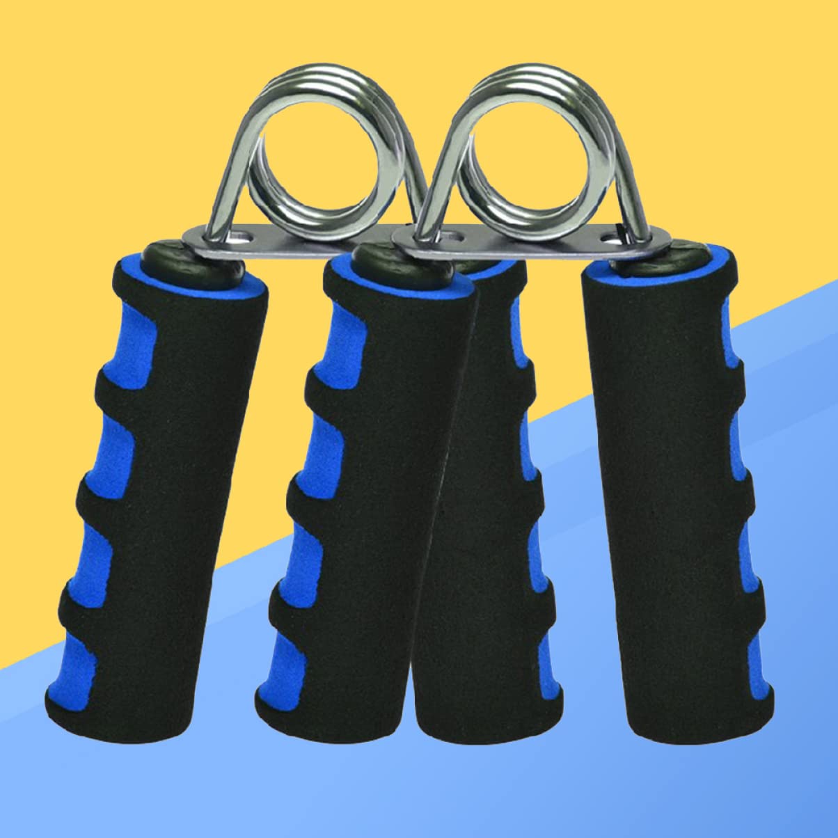 Curvear Premium Foam Hand Grip Strengthener for Forearm, Wrist & Finger Exercise – Set of 2