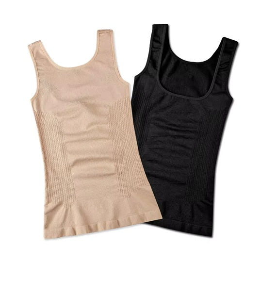 Women's Seamless Tummy Control Shapewear Tank Top – Body Shaper Camisole with Adjustable Straps for Slimming, Lifting, and Daily Wear.