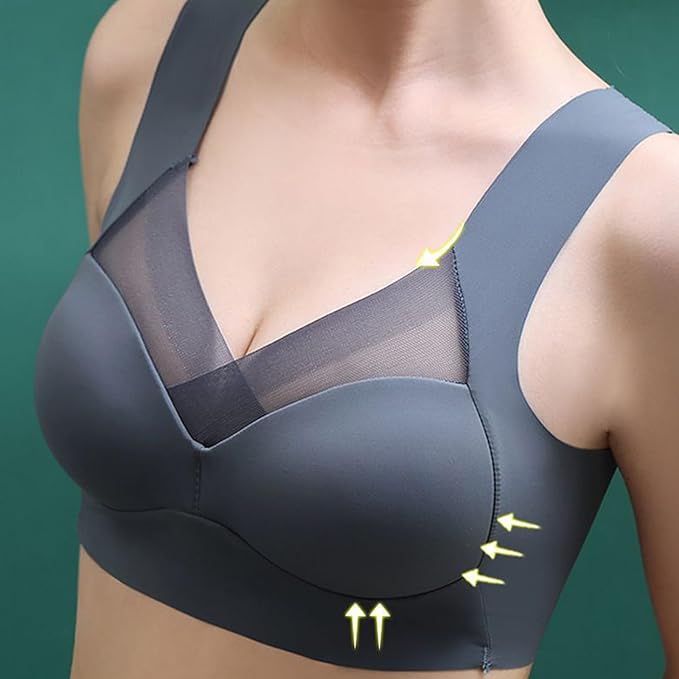 Curvear®️Bras For Women Seamless Plus Size Bra Tops Full Coverage Hide Back Fat Comfortable