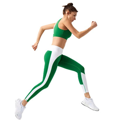 High Waist Workout Leggings for Women – Tummy Control, Stretchy, Colorblock Yoga Pants for Gym & Fitness