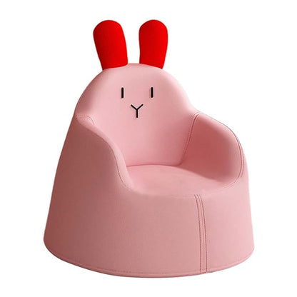 Kids Cute Cat Sofa Chair – Toddler Armchair with Ears & Face Design, Soft PU Leather, Lightweight & Comfy Seating for Boys & Girls – Nursery, Playroom, Bedroom Furniture