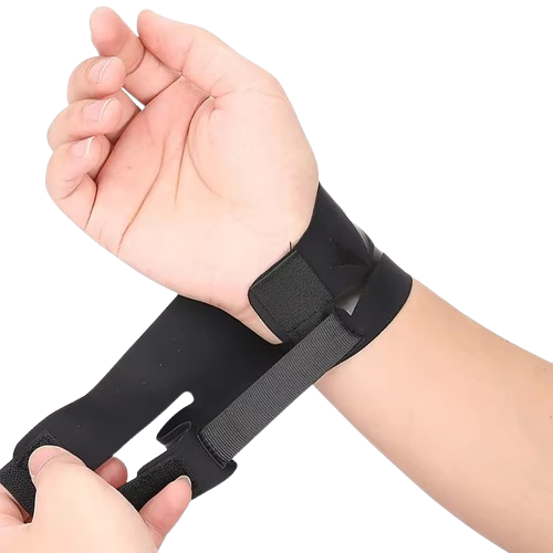Curvear 2PC Men Women Sports Compression Wrist Brace Thin Breathable Adjustable Hand Round Support Wristband for Basketball Badminton