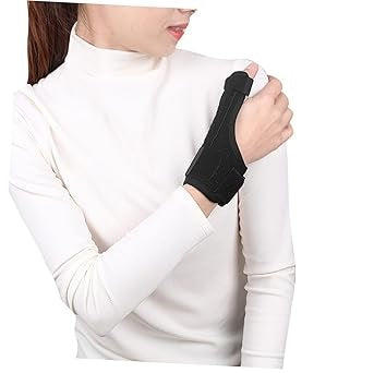 Curvear Thumb Brace, Thumb Spica Splint, Reversible Thumb & Wrist Stabilizer splint, Adjustable Breathable Wrist Splint/Hand Brace for Right and Left Hand, Pain Relief, for Tendonitis Arthritis