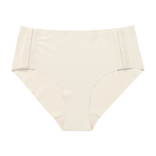 Curvear Mid Waist Briefs No Show Underwear Custom Logo Seamless No Show Ice Silk Panties Breathable Women Underwear.