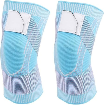 Curvear Compression Knee Sleeve,1 Pair Knee Sleeves for Women Knee Pain, Rodillera Dual, Adjustable 3D High Elastic Click Rain Knee Compression