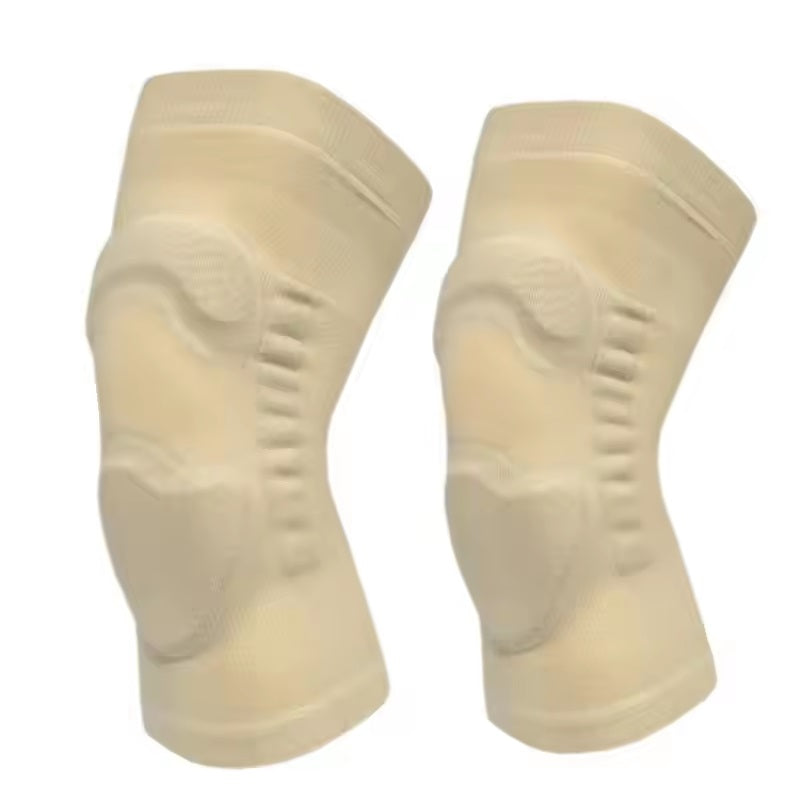 Curvear Knee Compression Brace with Patella Gel Pads for Workout & Arthritis Relief, ACL Support, 1 Pair