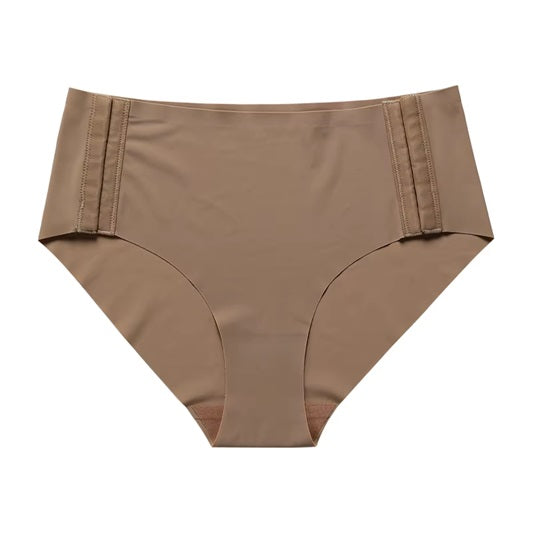 Curvear Mid Waist Briefs No Show Underwear Custom Logo Seamless No Show Ice Silk Panties Breathable Women Underwear.